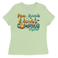 Matcha fires friends drinks camping crew Ladies Tee - texasbilliewilder