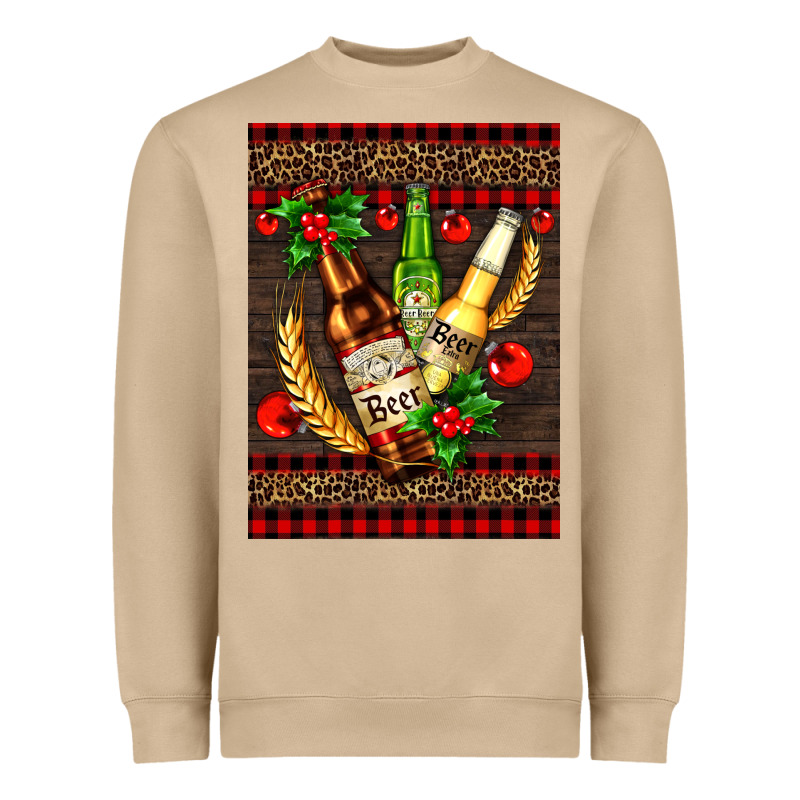 Beer Bottles With Mistletoe Heavyweight Sweatshirt by AdoDesignShop | Teevron