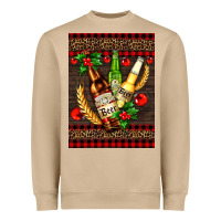 Mushroom beer bottles with mistletoe Heavyweight Sweatshirt - AdoDesignShop