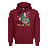 Burgundy this is my ugly Zipper Hoodie - MaliasSmallBusiness