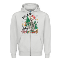 Dove Grey this is my ugly Zipper Hoodie - MaliasSmallBusiness