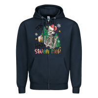 Navy this is my ugly Zipper Hoodie - MaliasSmallBusiness