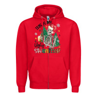 Red this is my ugly Zipper Hoodie - MaliasSmallBusiness