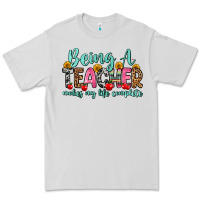 Dove Grey being a teacher makes my life complete Premium Tee - Zillion Design Studio
