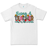 White being a teacher makes my life complete Premium Tee - Zillion Design Studio