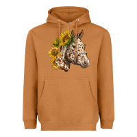 Meerkat appaloosa horse with sunflowers Heavyweight Hoodie - LillyAllenDesigns