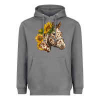 Storm appaloosa horse with sunflowers Heavyweight Hoodie - LillyAllenDesigns