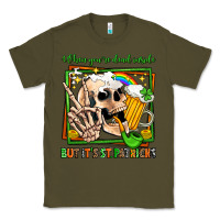 Army Green when you're dead inside but it's st patricks Classic Tee - Jasminsmagicworld