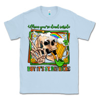 Dusty Blue when you're dead inside but it's st patricks Classic Tee - Jasminsmagicworld