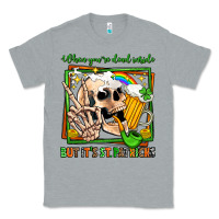 Heather Grey when you're dead inside but it's st patricks Classic Tee - Jasminsmagicworld