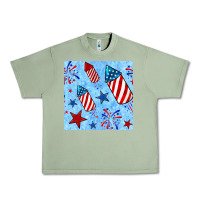 Oil Green 4th of july firecracker and star seamless  pattern Urban Heavy Tee - BundleAndBundleShop