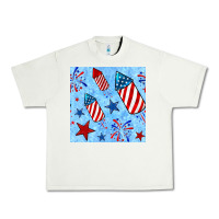 Pistachio 4th of july firecracker and star seamless  pattern Urban Heavy Tee - BundleAndBundleShop
