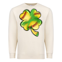 Sandshell st. patrick's day clover softball Premium Sweatshirt - Artiststas