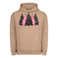 Pigment Burro pink christmas trees Urban Hoodie - CowGirlArtShop