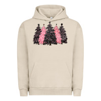 Pigment French Oak pink christmas trees Urban Hoodie - CowGirlArtShop