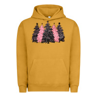 Pigment Peanut Butter pink christmas trees Urban Hoodie - CowGirlArtShop
