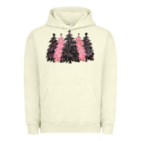 Pigment Pistachio pink christmas trees Urban Hoodie - CowGirlArtShop