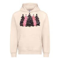 Sandshell pink christmas trees Urban Hoodie - CowGirlArtShop