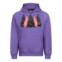 Tulip pink christmas trees Urban Hoodie - CowGirlArtShop