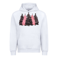 White pink christmas trees Urban Hoodie - CowGirlArtShop