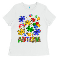 White autism Ladies Tee - JahusDesignShop