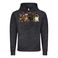 Vintage Black christmas chihuahua pitbull pug dachshund Vintage Hoodie - JahusDesignShop