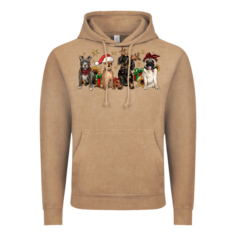 Christmas Chihuahua Pitbull Pug Dachshund Vintage Hoodie by JahusDesignShop | Teevron
