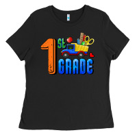 Black First Grade Ladies Tee - RanaPortraitStore