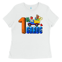 White First Grade Ladies Tee - RanaPortraitStore