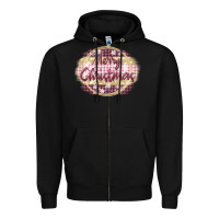 Black merry christmas pink Zipper Hoodie - MaliasSmallBusiness