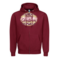 Burgundy merry christmas pink Zipper Hoodie - MaliasSmallBusiness