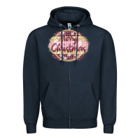 Navy merry christmas pink Zipper Hoodie - MaliasSmallBusiness