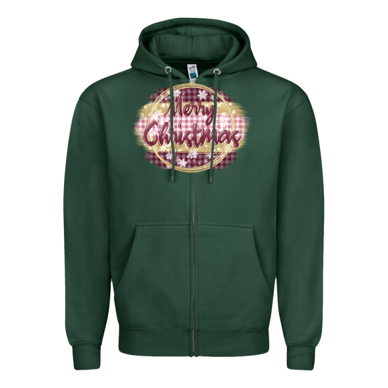 Merry Christmas Pink Zipper Hoodie by MaliasSmallBusiness | Teevron