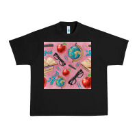 Black Teacher Seamless Pattern Urban Heavy Tee - BundleAndBundleShop