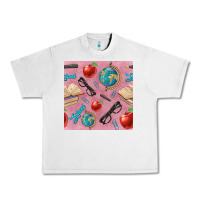 Lunar Rock Teacher Seamless Pattern Urban Heavy Tee - BundleAndBundleShop