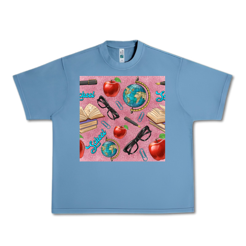 Teacher Seamless Pattern Urban Heavy Tee by BundleAndBundleShop | Teevron
