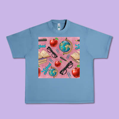 Teacher Seamless Pattern Urban Heavy Tee Designed By Bundleandbundleshop