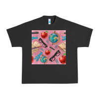 Pigment Black Teacher Seamless Pattern Urban Heavy Tee - BundleAndBundleShop