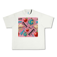 Pistachio Teacher Seamless Pattern Urban Heavy Tee - BundleAndBundleShop