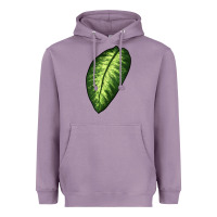 Lavender Dumb Cane Leaf Heavyweight Hoodie - LillyAllenDesigns