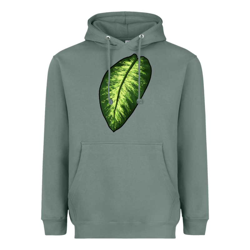 Dumb Cane Leaf Heavyweight Hoodie by LillyAllenDesigns | Teevron
