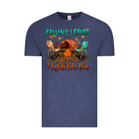 Vintage Denim falling leaves and nights like this Vintage Tee - BundleAndBundleShop