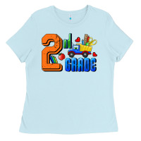 Baby Blue Second Grade Ladies Tee - RanaPortraitStore