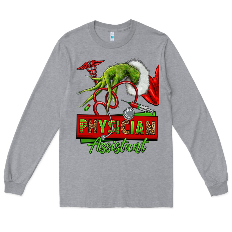 Christmas Character Hand Physician Assistant Long Sleeve Tee by NancyCooperArtShop | Teevron