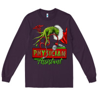 Plum christmas character hand physician assistant Long Sleeve Tee - NancyCooperArtShop