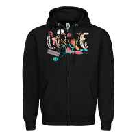 Black love nurse Zipper Hoodie - NancyCooperArtShop