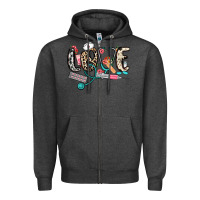 Charcoal Heather love nurse Zipper Hoodie - NancyCooperArtShop