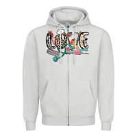 Dove Grey love nurse Zipper Hoodie - NancyCooperArtShop