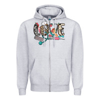 Heather Grey love nurse Zipper Hoodie - NancyCooperArtShop