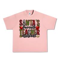 Salmon santa's favorite teacher assistant Urban Heavy Tee - Jasminsmagicworld